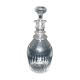 Antique bistro carafe in vintage cut glass, height 28cm