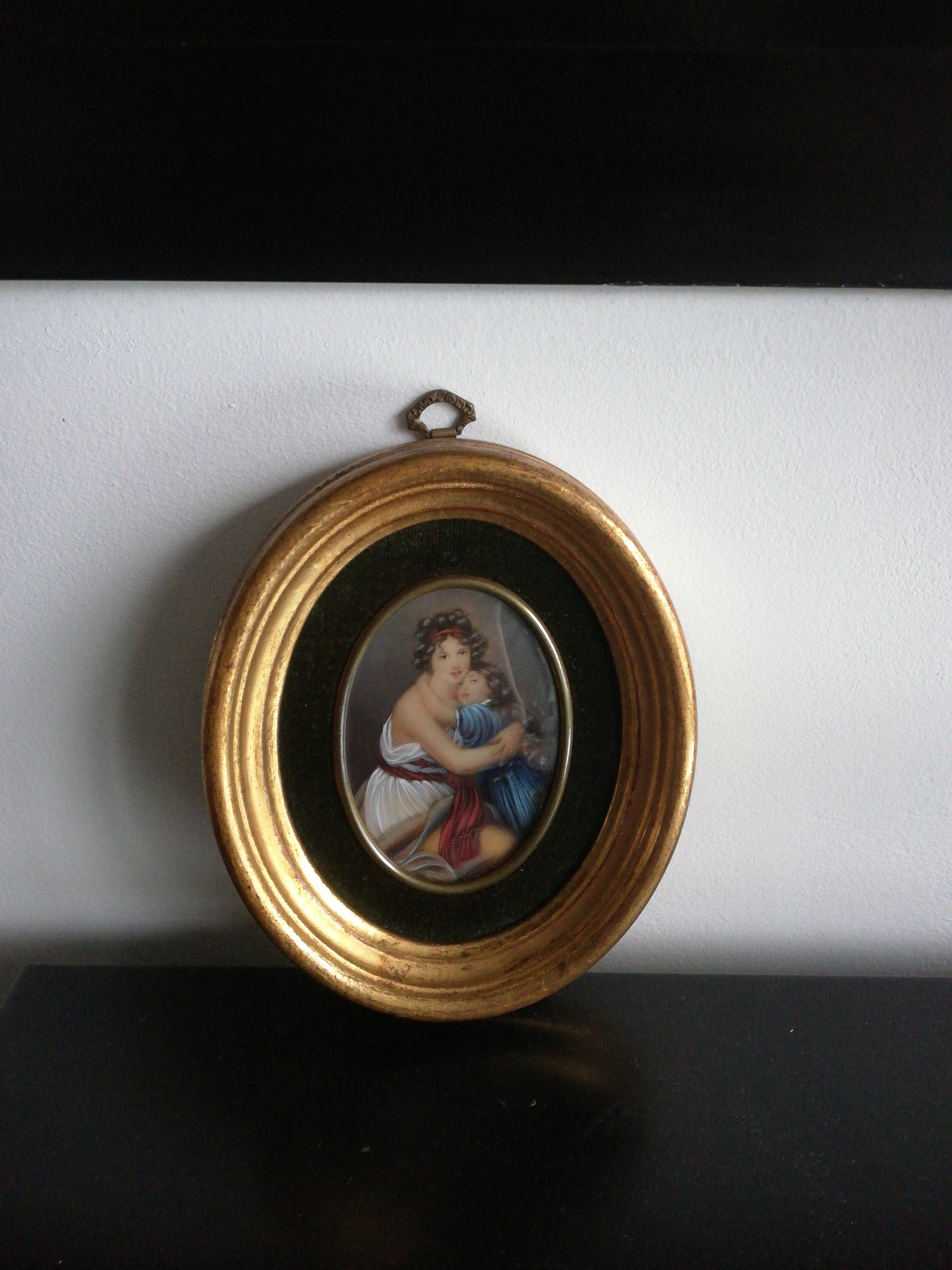Miniature medallion painting Hil