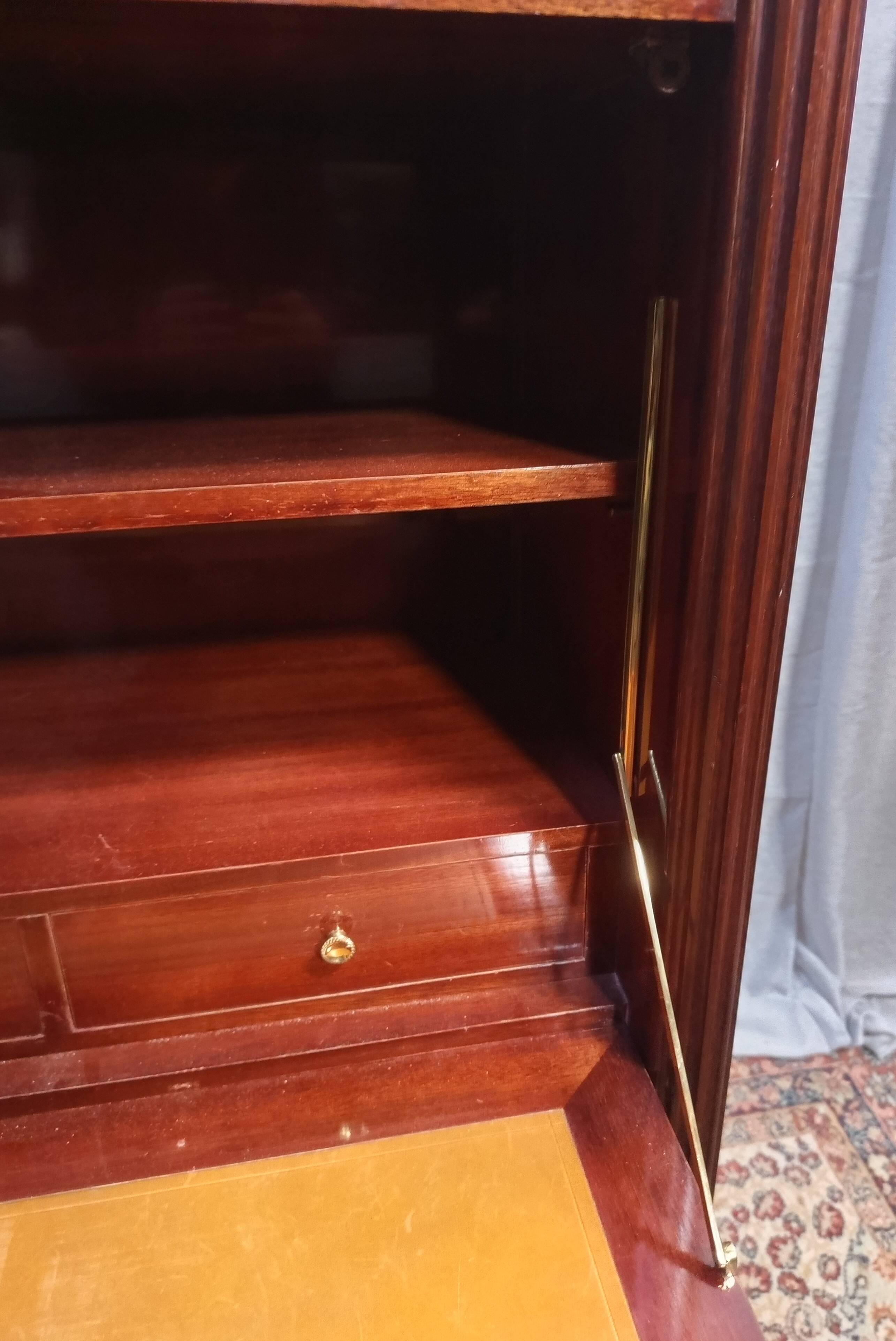 Maurice HIRSH for Maison Jansen Louis XVI style mahogany secretary