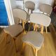 Light Oak Varnished Bistro Chairs (Baumann) Compass Leg
