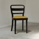 Set of 4 Thonet art deco chairs 1930, mustard yellow buckle