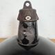Industrial Black Enamel Factory Lamp with Cast Iron Top, 1950s
