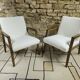 Pair of 1970s bouclette armchairs
