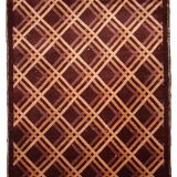 Carpet old Chinese art deco is 91cm x 150cm hand 1920 s