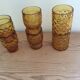 Set de 6 verres ambres