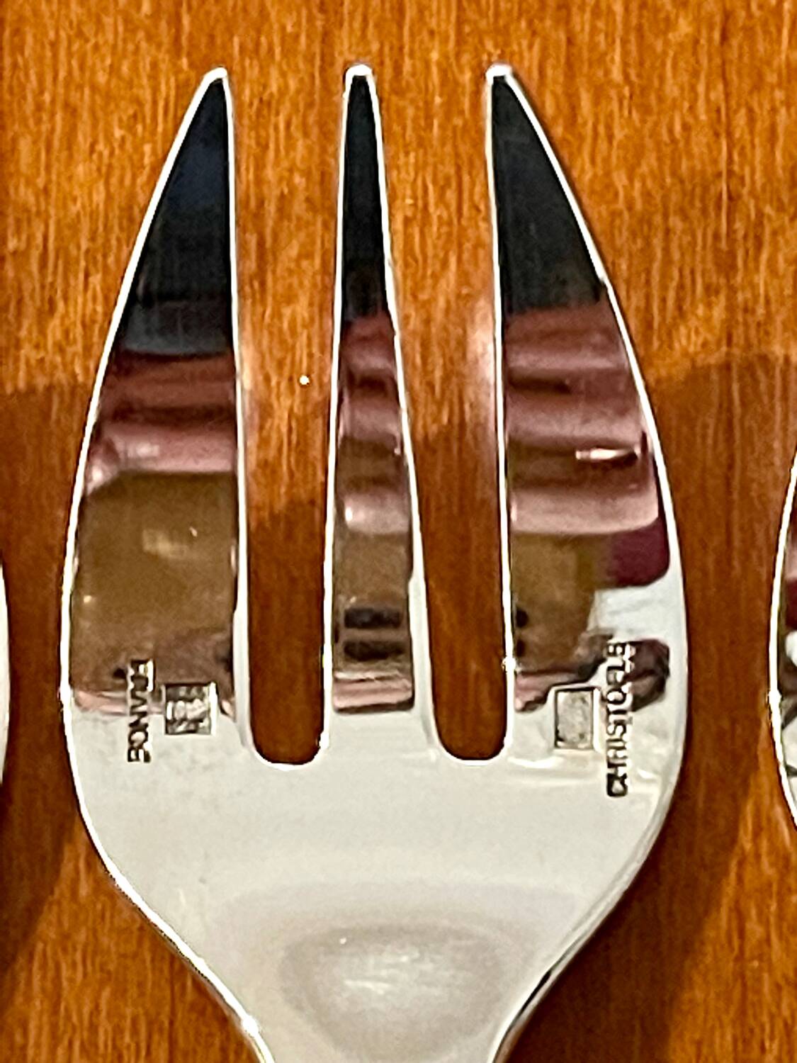 Christofle Malmaison 6 oyster forks new condition