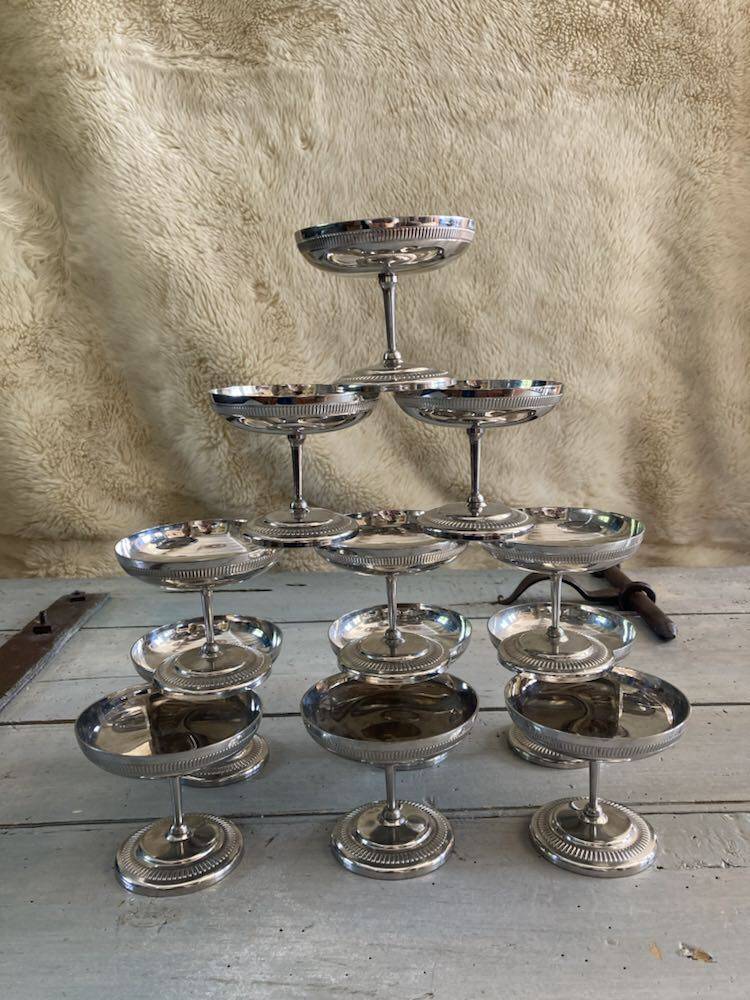 12 J Couzon President ice cream cups