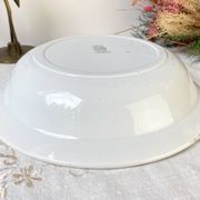 Vintage hollow dish French Terre de Fer St Amand TRIANON cherub motif 19th century