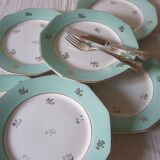 6 flat plates from Moulin des loups in good condition