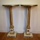 Pair of brackets half moon