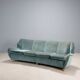 Original vintage designer bean-shaped velvet sofa from the 1950s-60s