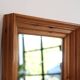 Grand miroir en pin vintage