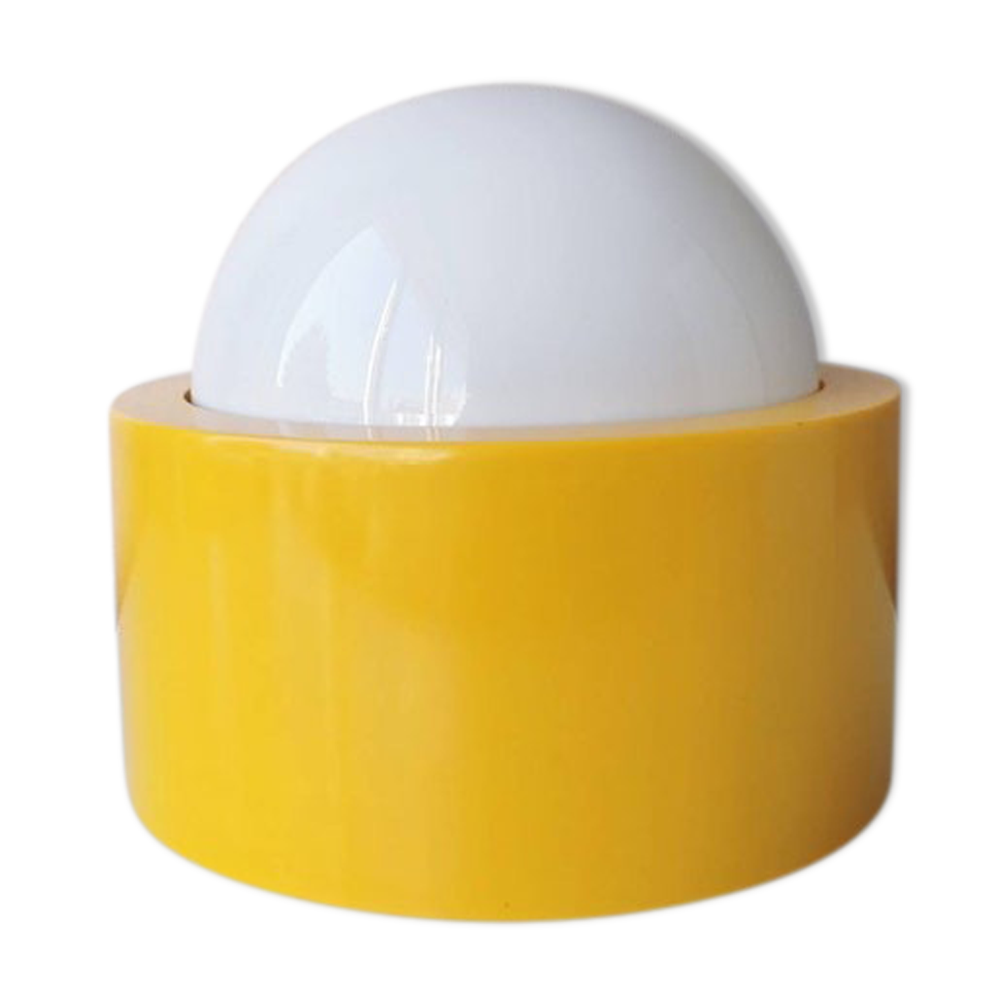 Vintage yellow ceiling lamp/table lamp, 80s