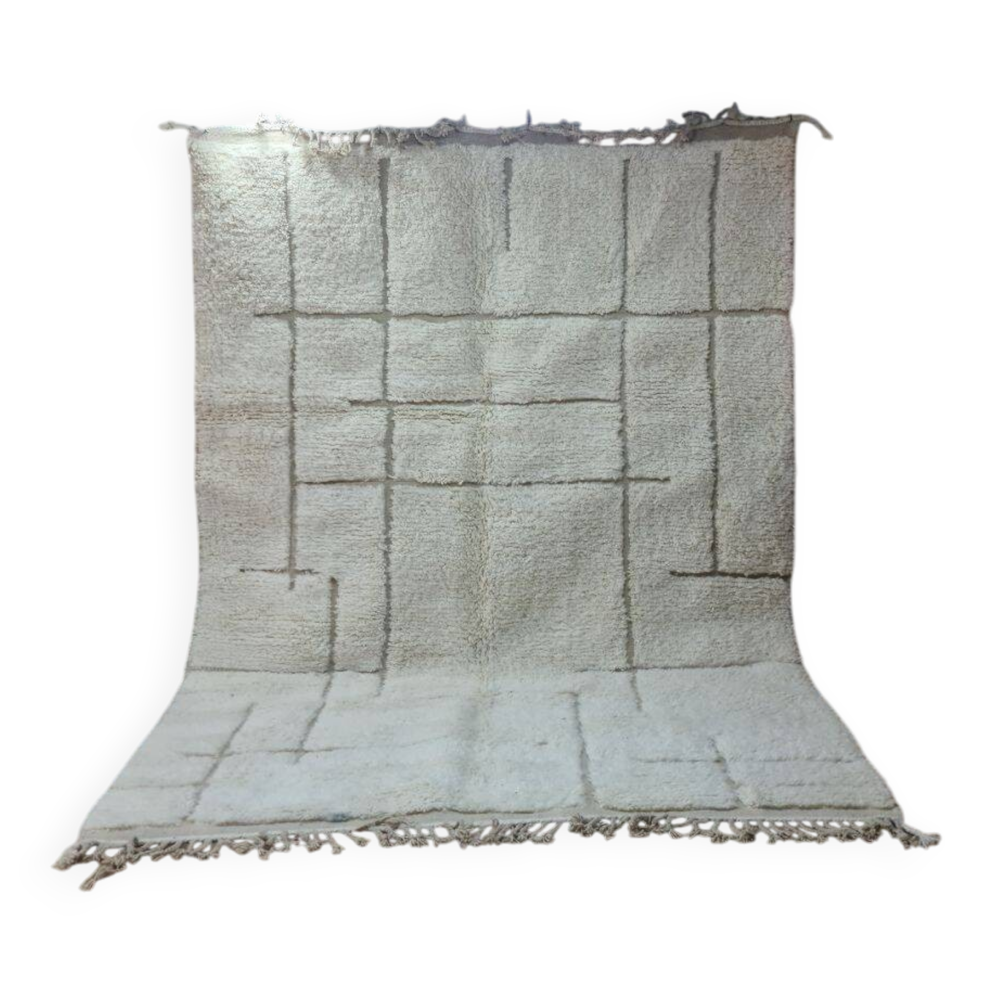 Tapis BeniOuaren Moderne Blanc 300x200 cm