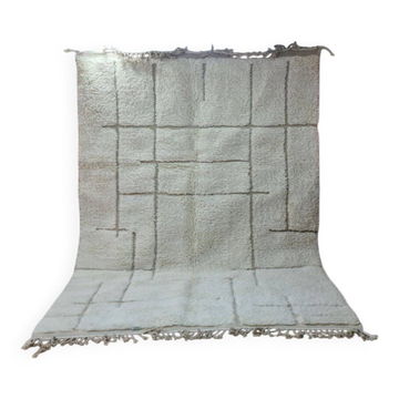 Tapis BeniOuaren Moderne Blanc 300x200 cm