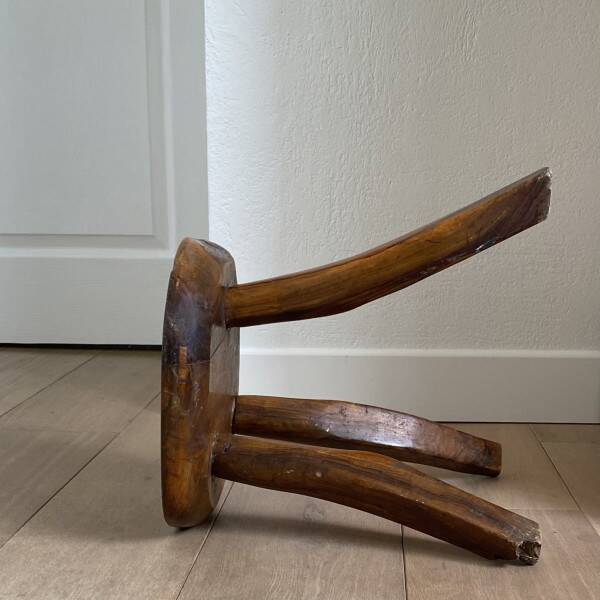 Brutalist tripod stool
