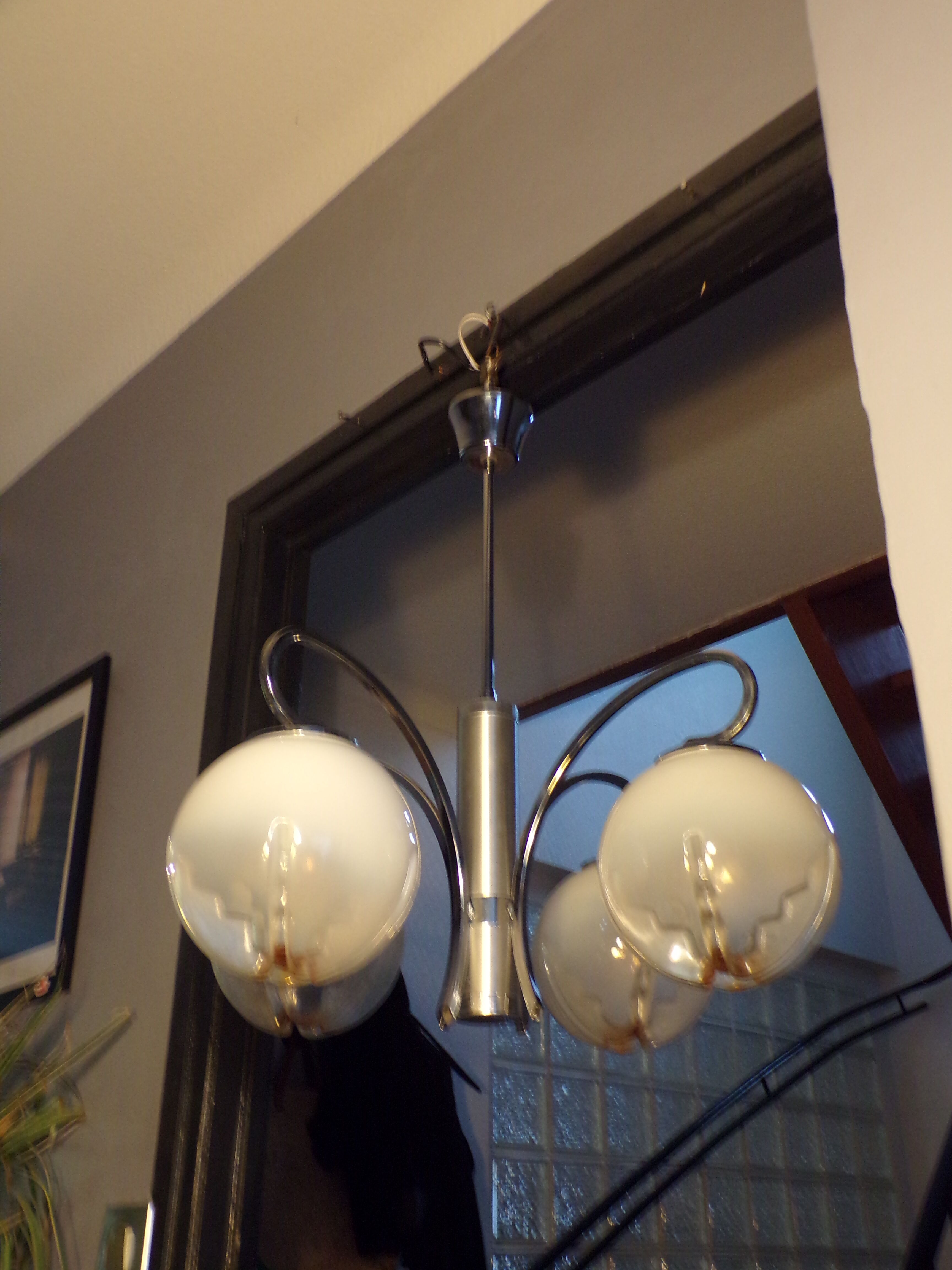 Delmas chandelier with Mazzega globes