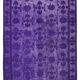 Handmade vintage turkish 1980s 185 cm x 284 cm purple rug