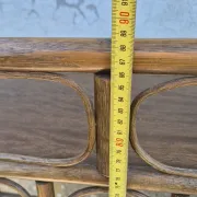 Set of 2 vintage bamboo rattan bedside shelves
