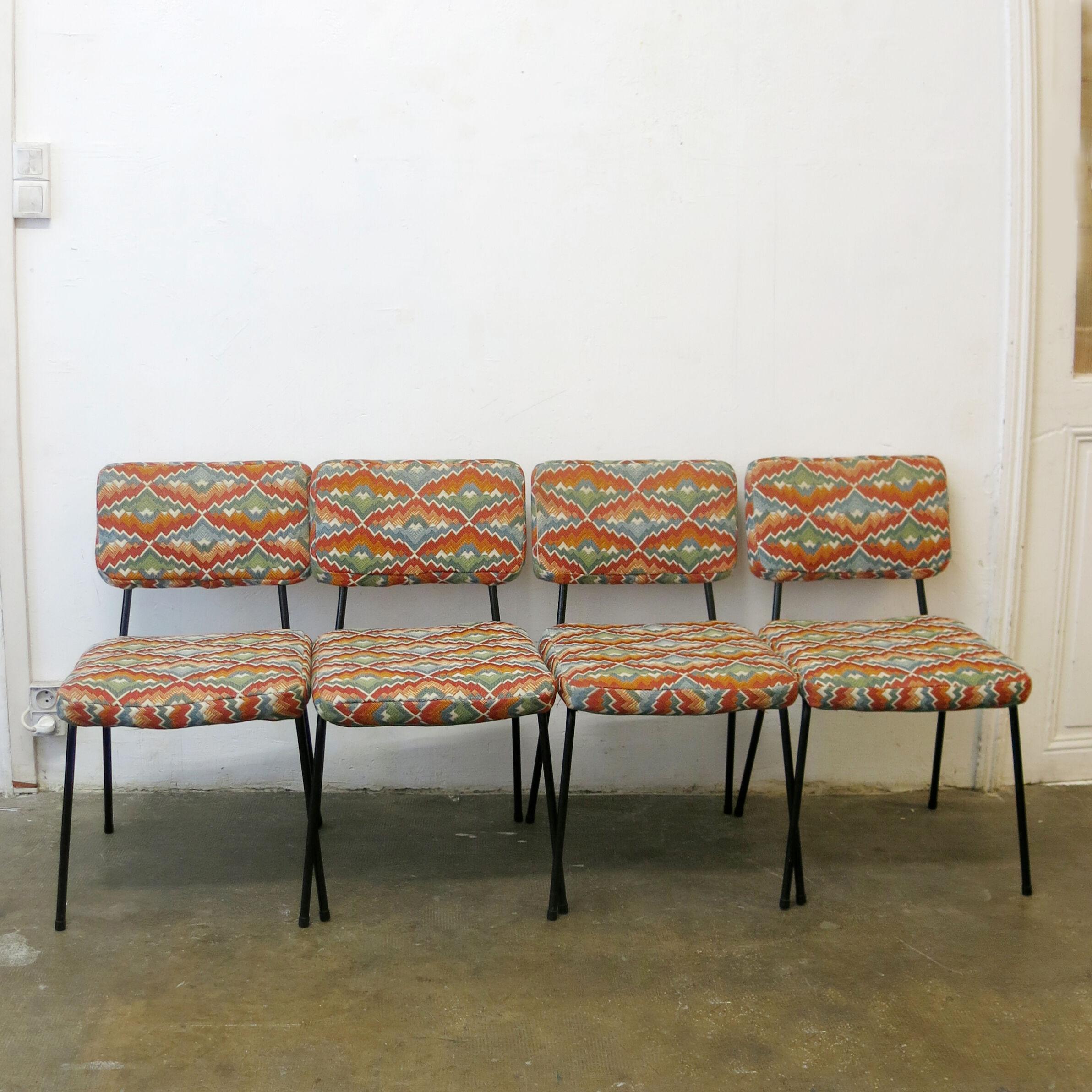 Set of 4 chairs Airborne restored