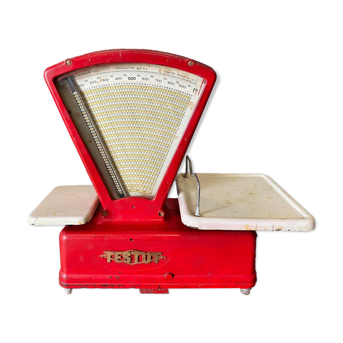 Cast iron testut scale for decoration or trade xxe
