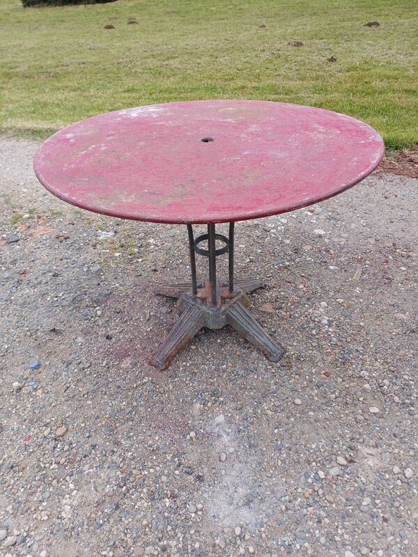Paire de Table de Jardin Fonte et Fer