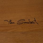 Table basse en Orme Massif par Alain Gaubert vintage Circa 1980