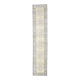 Tapis couloir vintage turc Oushak fait à la main en laine et coton jaune 78x328