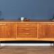 Long 1960s Teak Jentiuqe Mid Century Sideboard