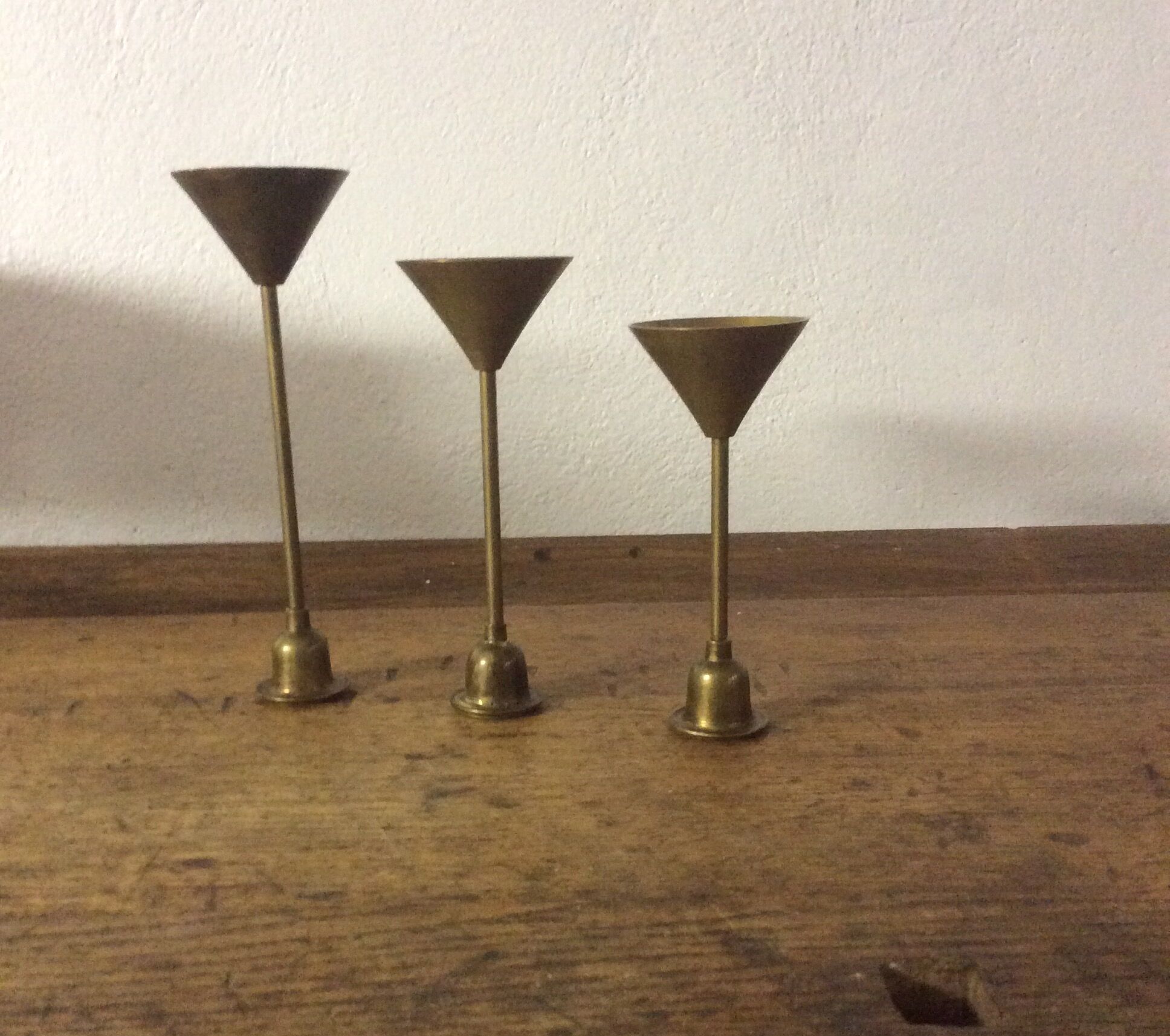 Brass candlesticks