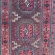 Antique tribal rug turkmen belutch 19th century handmade 104x237 cm