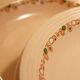 Set of 7 flat plates Longwy "Betty" art deco