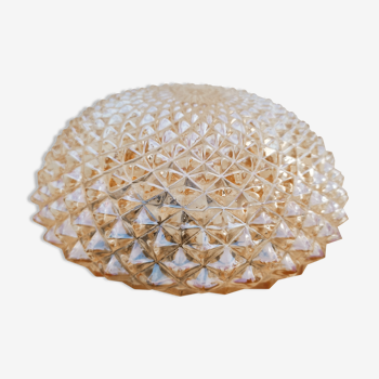 Gold ratio ceiling lamp in iridescent glass