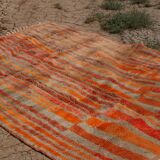Moroccan Berber rug Mrirt brown red orange modern