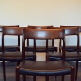 Table and 6 chairs by Niels Otto Moller