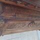 Louis XIII cylinder desk in carved oak, 19th century.