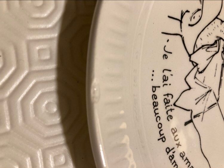 Lot 6 humorous plates by Jean Bellus