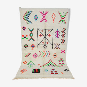 Tapis Marocain berbère 243 x 147 cm tapis Azilal en laine
