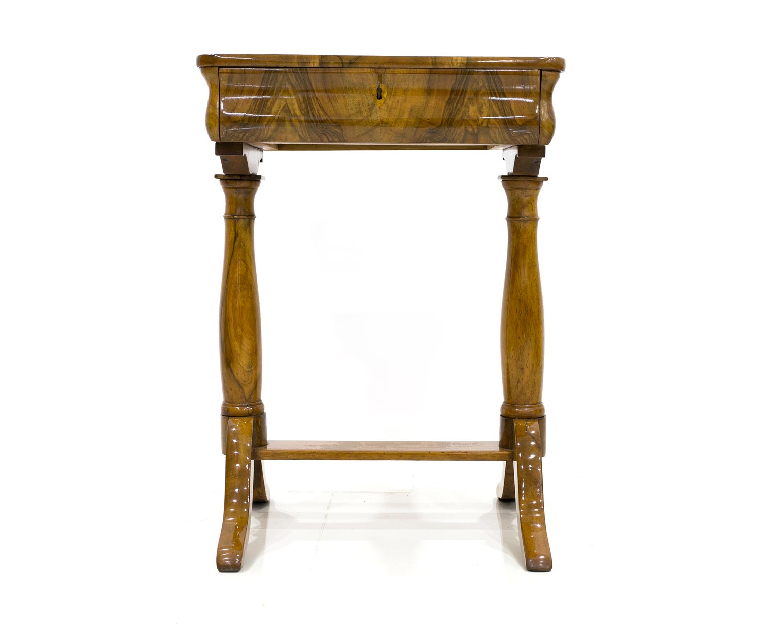 Biedermeier decorative thread table, Germany, circa 1830