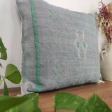 Coussin marocain gris Sabra