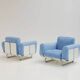 Pair of Senzafine armchairs by Eleonore Peduzzi Riva for Zanotta