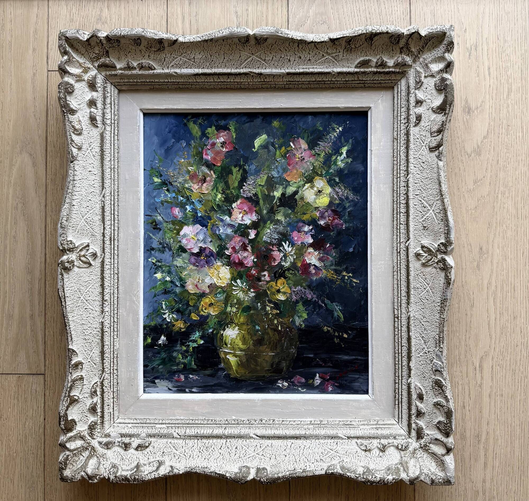 Oil on panel signed Renaud Gouiran