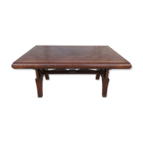 Brutalist art deco style oak table