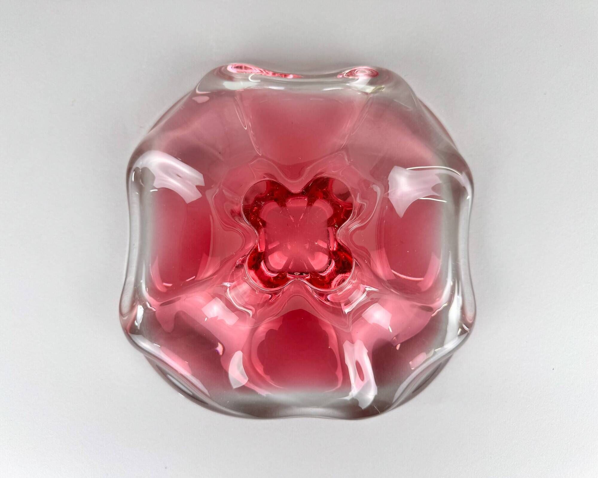 Art Glass Bowl by Josef Hospodka for Chribska Glassworks, 1960's