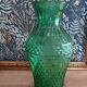 Vase verre moulé