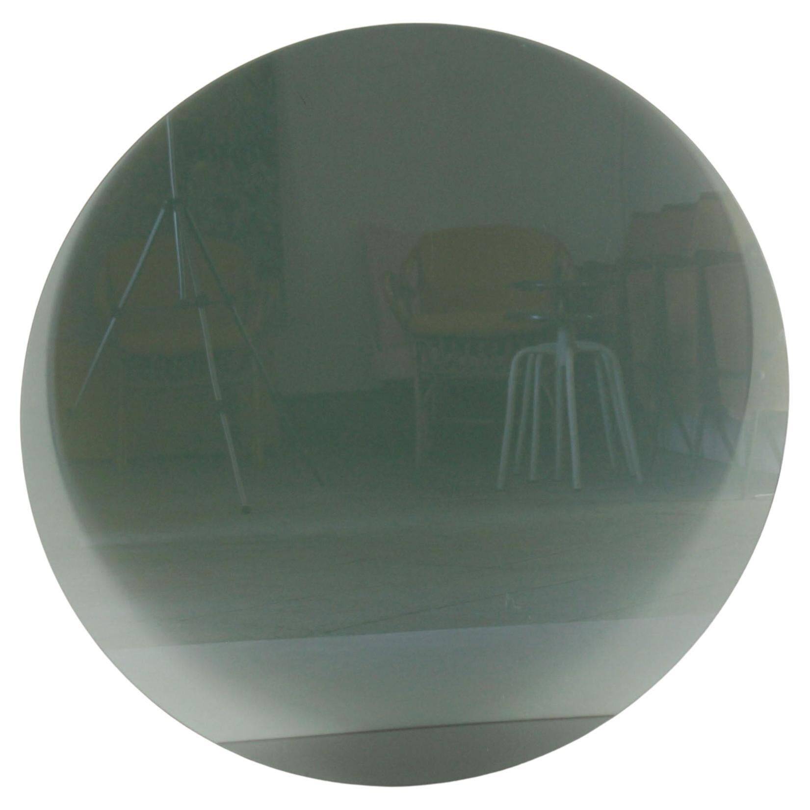 1970s vintage smoked glass and chromed round coffee table