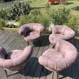 Four art deco armchairs