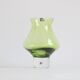 Space age green vase by Bo Borgstrom for Aseda Sweden 1960s
