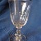 Lot de 2 verres ancien en cristal taille main