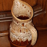 Flaming pitcher-scale ceramic barrel-shaped from the Faiencerie Revol